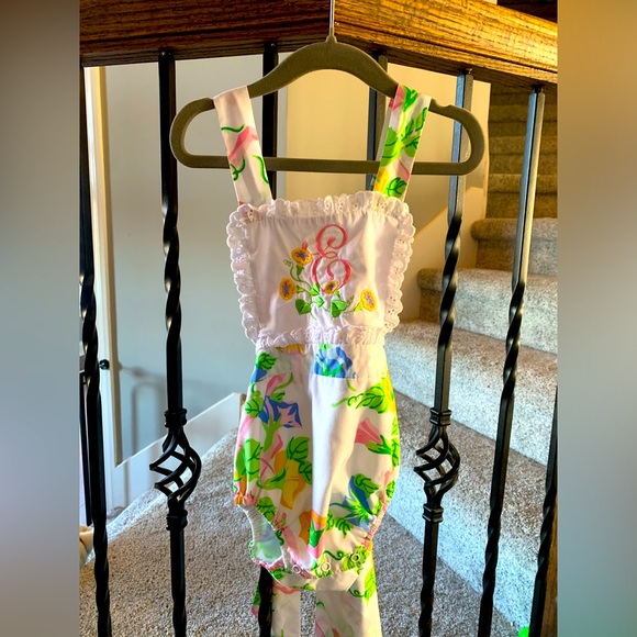 The Beaufort Bonnet Company Sunsuit with “E” embroidery - Picture 1 of 5